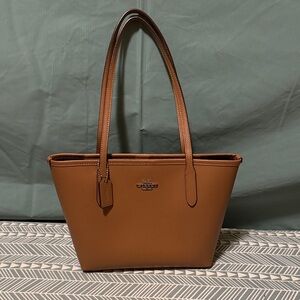 Coach Tan Leather Tote Bag